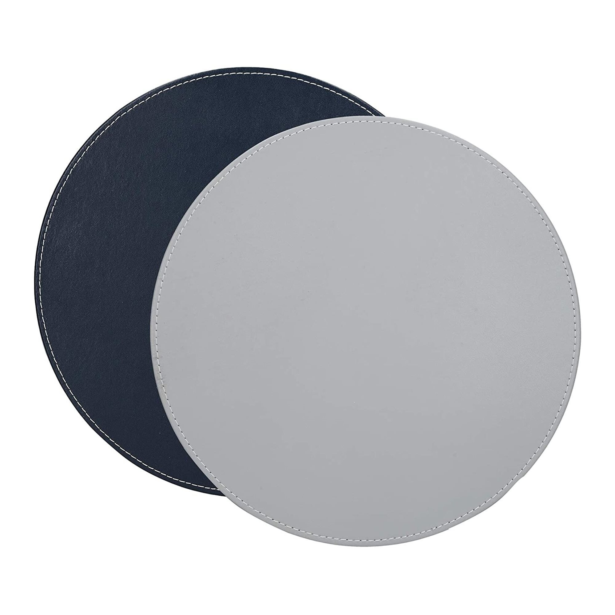 Set 4 naproane, 29 cm, piele sintetica, gri/albastru - Kitchen Craft