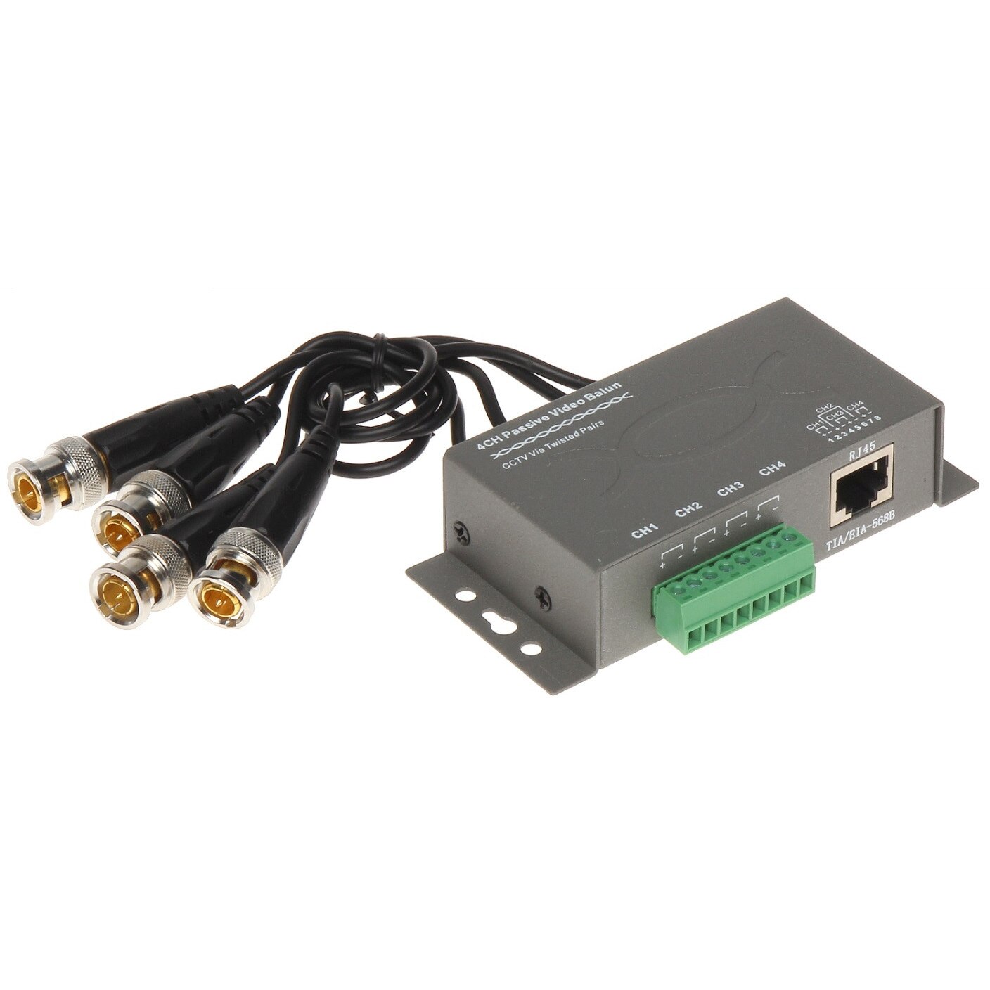 Set video balun pasiv cu 4 canale rezolutie 8 MP ETB-VB4CH