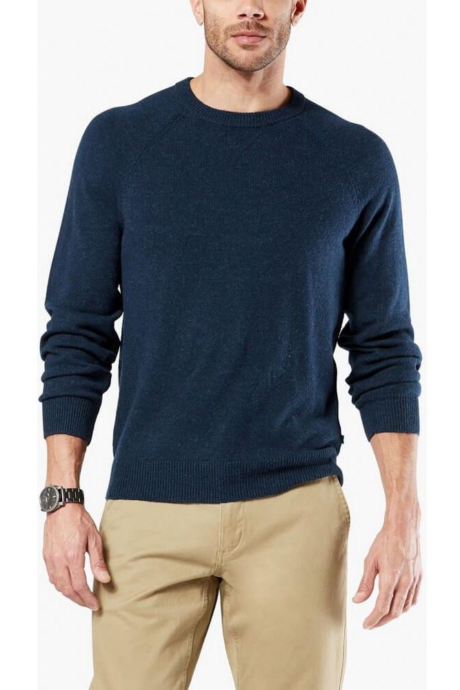 Pulover pentru barbati, Dockers Alpha Whistlepatch Crew, Bleumarin