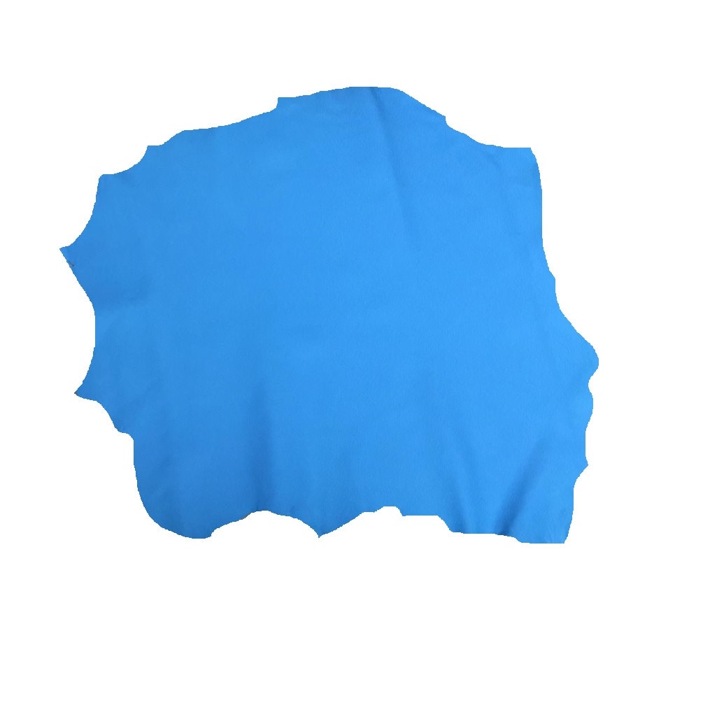 Piele capra, captuseala albastru neon , 0,6-0,8 mm