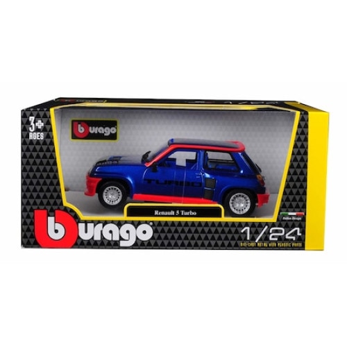 Macheta Renault 5 1:24 - albastru/rosu