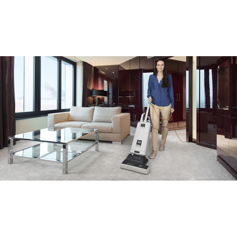Aspirator profesional Sebo Automatic XP10, cu electrobatator pentru mocheta, 890W, rezervor 5.3 L, Gri