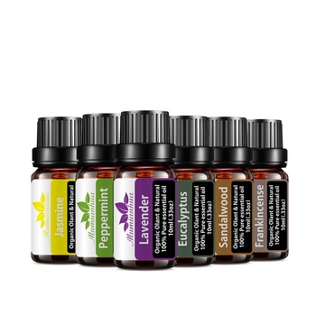 Set 6 uleiuri esentiale - Lavanda, Eucalipt, Tamaie, Iasomie, Menta, Santal, M1 - 6 x 10 ml Set 6 uleiuri esentiale - Lavanda, Eucalipt, Tamaie, Iasomie, Menta, Santal, M1 - 6 x 10 ml