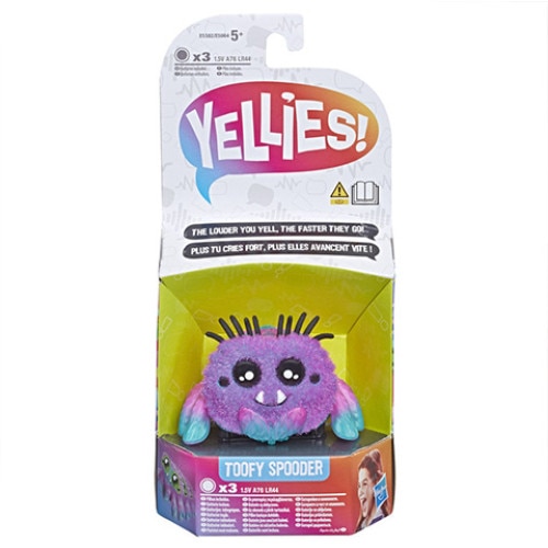 Jucarie de Plus Yellies!, Toofy Spooder paianjen interactiv, Hasbro