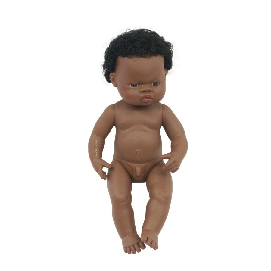 Papusa African Baiat 38 cm - Miniland
