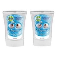 Set 2 Rezerve sapun lichid antibacterian Dettol Kids No Touch cu Aloe Vera pentru dispenserul automat cu senzor, 250 ml