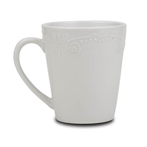 Cana din portelan cu model in relief 325 ml NAVA NV 153 035