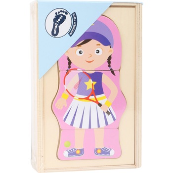 Puzzle din lemn, Meserii fete, Legler, 12 piese Puzzle din lemn, Meserii fete, Legler, 12 piese