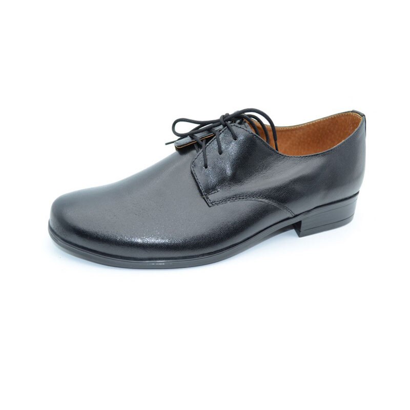 Pantofi eleganti pentru baieti KMK, cu sireturi, Negru