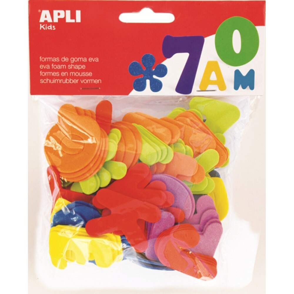 Set Litere, diverse culori, 104 buc/set