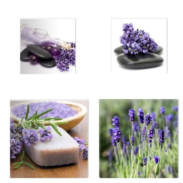 Colaj Lavanda - 2 piese 20x20 cm, 2 piese 30x30 cm