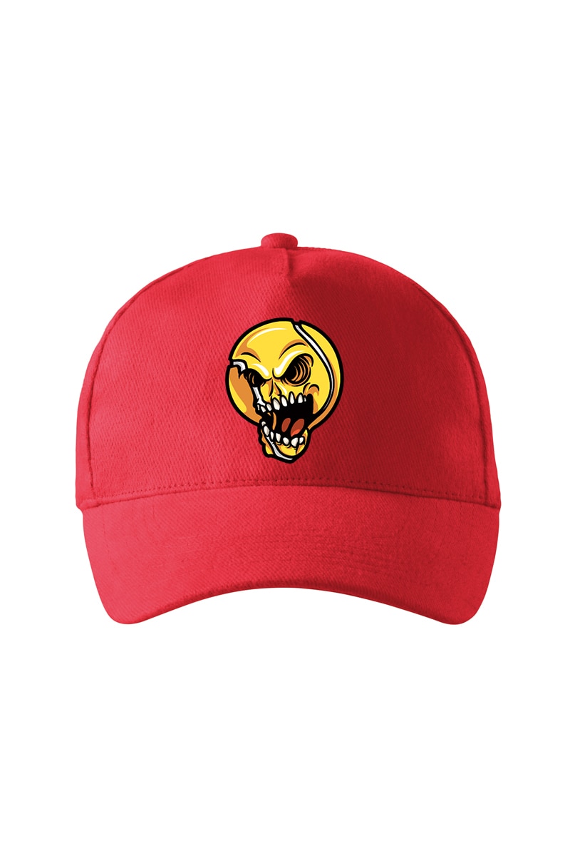 Sapca personalizata, Craniu Tenis, Adler, Rosu, Catarama metalica reglabila
