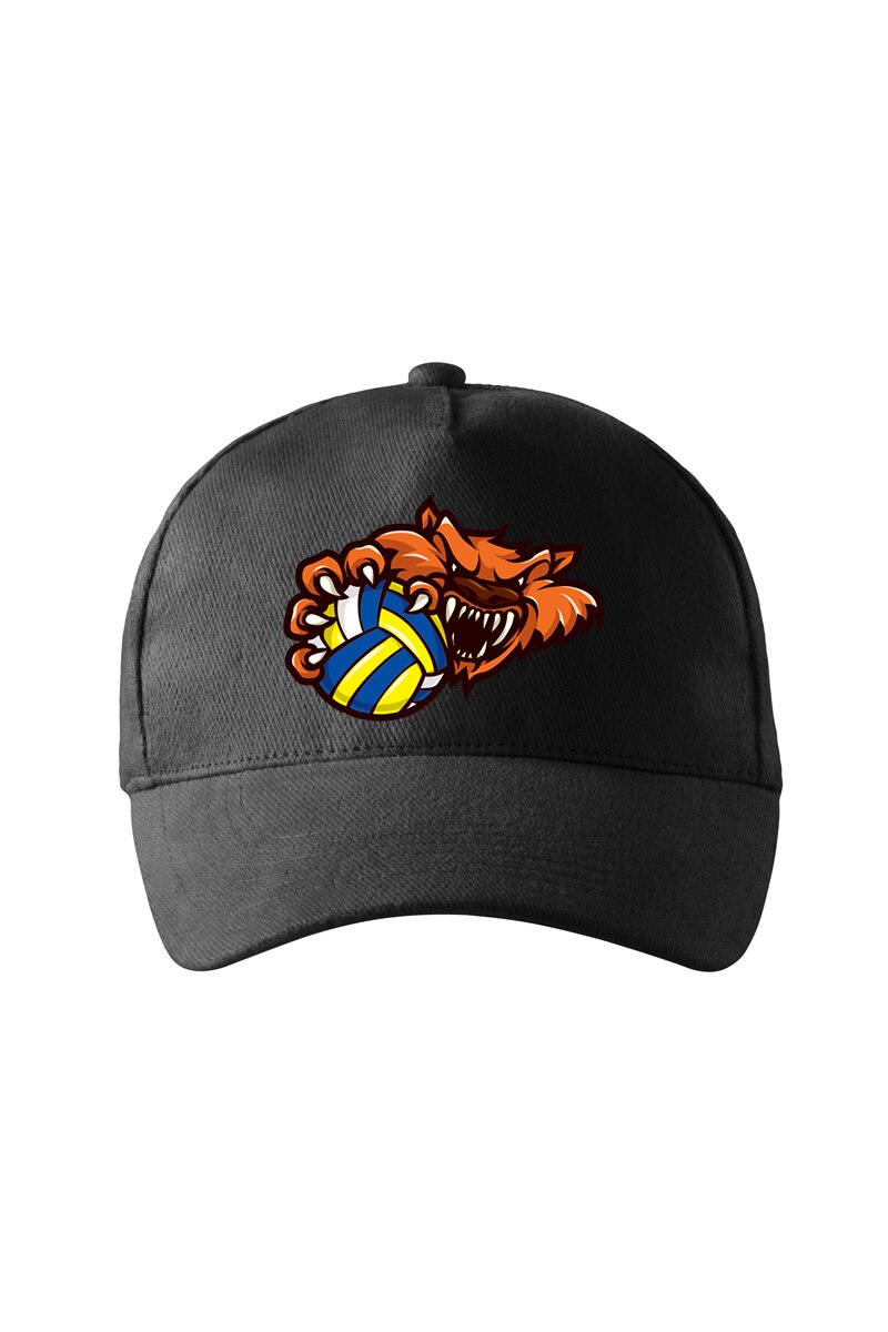 Sapca personalizata, Lup Volei, Adler, Negru, Catarama metalica reglabila