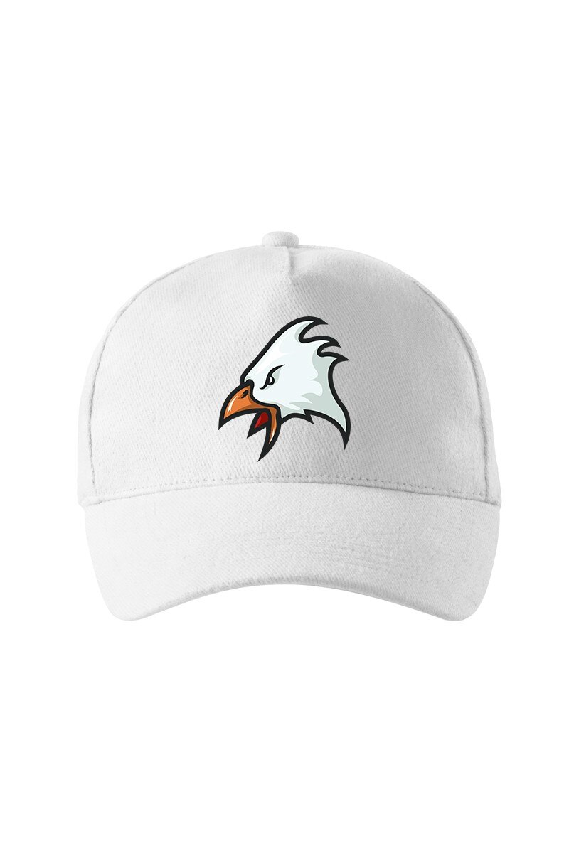 Sapca personalizata, Angry Eagle, Adler, Alb, Catarama metalica reglabila