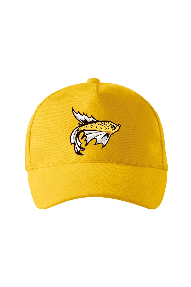 Sapca personalizata, Yellow Fish, Adler, Galben, Catarama metalica reglabila