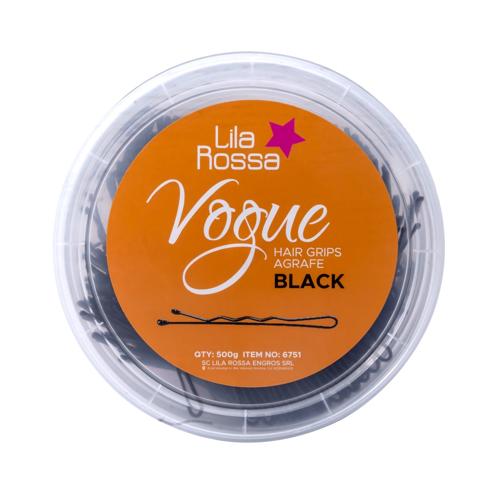 Agrafe Lila Rossa, Vogue, 500 g, negre, 6 cm, 6 cm, Black