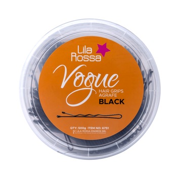Agrafe Lila Rossa, Vogue, 500 g, negre, 6 cm, 6 cm, Black Agrafe Lila Rossa, Vogue, 500 g, negre, 6 cm, 6 cm, Black