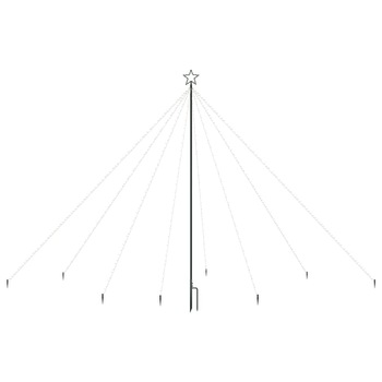 Cascada de lumini, vidaXL, interior/exterior, 576 Led-uri, 6 V, 6 W, 360 cm, Alb Cascada de lumini, vidaXL, interior/exterior, 576 Led-uri, 6 V, 6 W, 360 cm, Alb