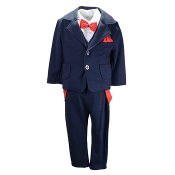 Costum elegant 6 piese pentru baieti Mini Junior CEB-6, Multicolor, 86 cm Costum elegant 6 piese pentru baieti Mini Junior CEB-6, Multicolor, 86 cm