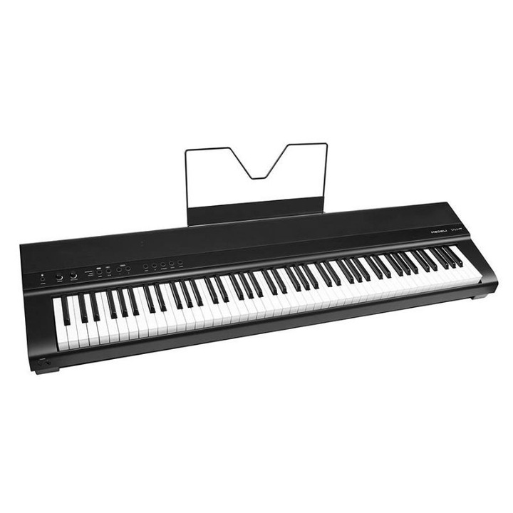Medeli SP201+BK színpadi digitális zongora 88 hammer billentyű, Bluetooth, polifónia 192, USB, fekete