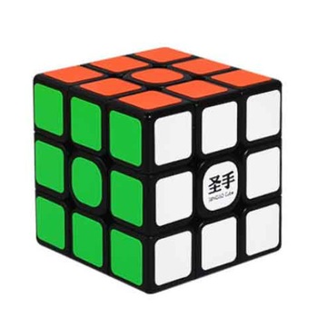 Rubik Cube 3x3x3 ShengShou, negru, peste 3 ani Rubik Cube 3x3x3 ShengShou, negru, peste 3 ani