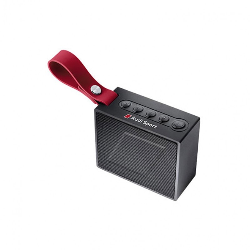 Boxa portabila bluetooth, originala Audi Sport, Negru/Rosu