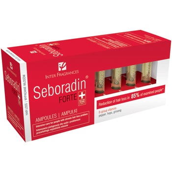 Fiole Seboradin Forte impotriva caderii parului, 14 x 5,5 ml Fiole Seboradin Forte impotriva caderii parului, 14 x 5,5 ml