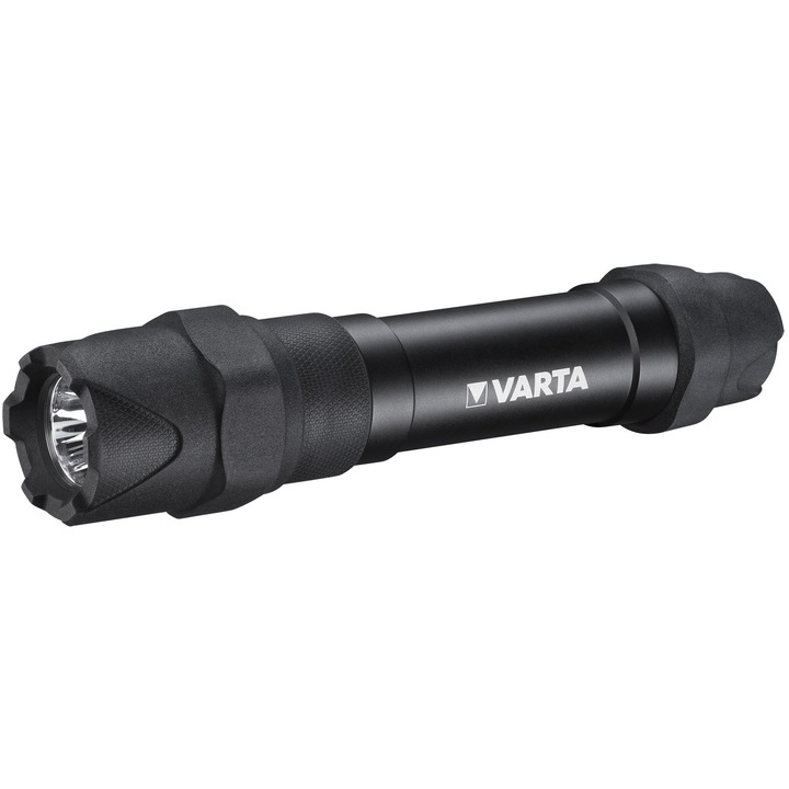 Фенер LED Varta F30 Pro, Повишена устойчивост, 5W, 650 лумена, IP67, Алуминий, Включени батерии 6 x AA