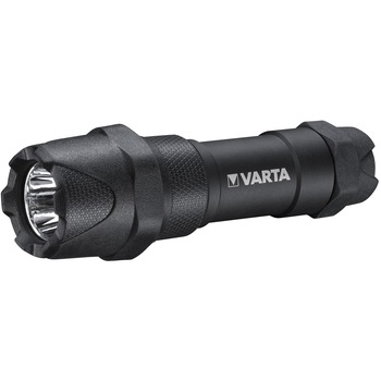 Lanterna LED Varta F10 Pro, rezistenta sporita, 6W, 300 lm, IP67, aluminiu, baterii incluse 3xAAA Lanterna LED Varta F10 Pro, rezistenta sporita, 6W, 300 lm, IP67, aluminiu, baterii incluse 3xAAA