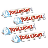 Set 4x Ciocolata alba Toblerone 4 bucati x100 g