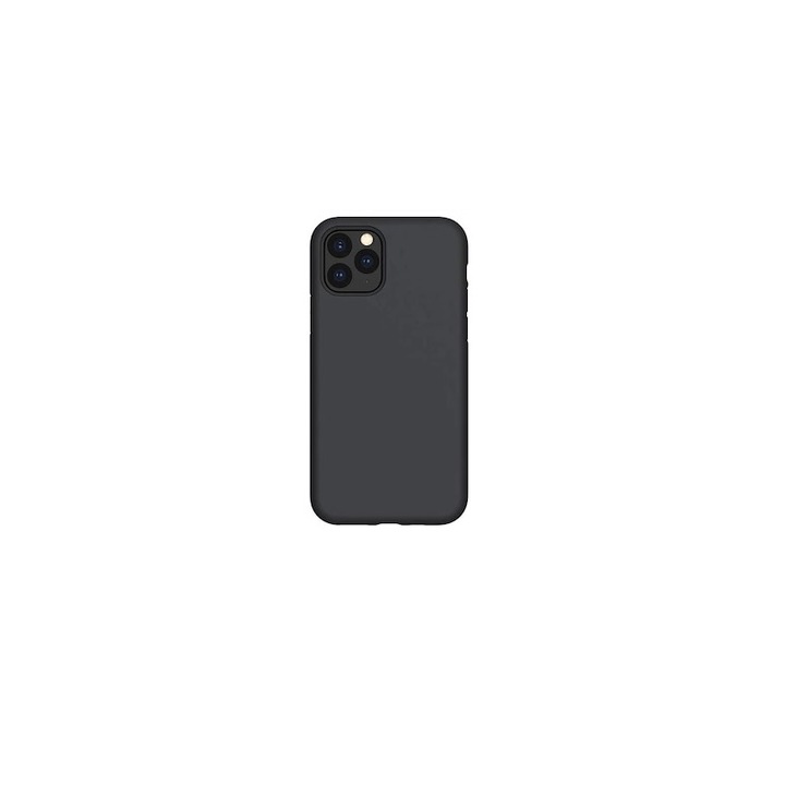 Apple tok iPhone 12 Pro Max (6,7"-es)-hoz, ultra vékony, szilikon, fekete