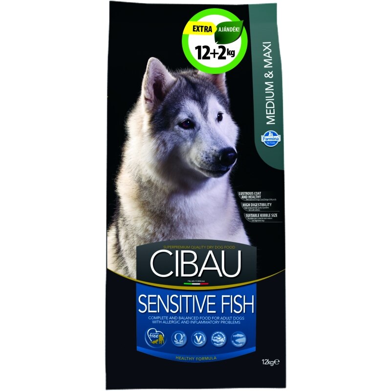 Cibau Sensitive Fish Medium/Maxi 12+2kg Promo - eMAG.hu