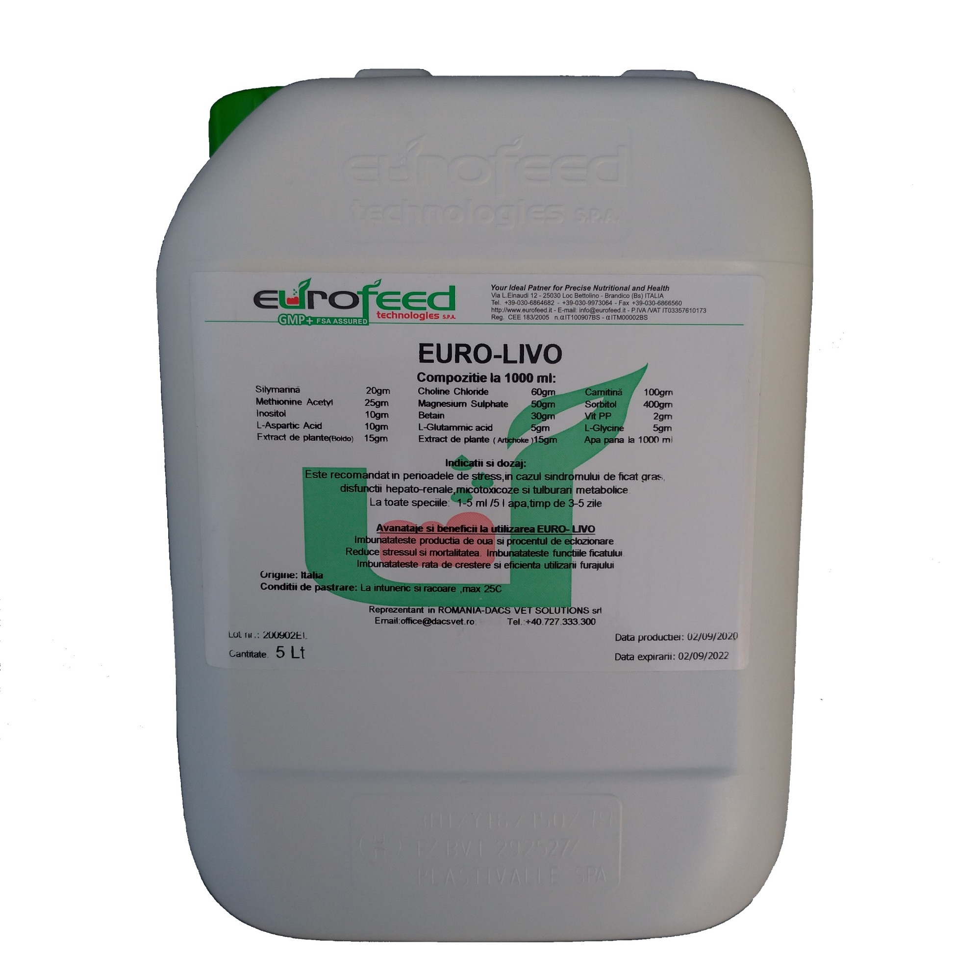 Protector si tonic hepatic, Euro-Livo , 5 litri