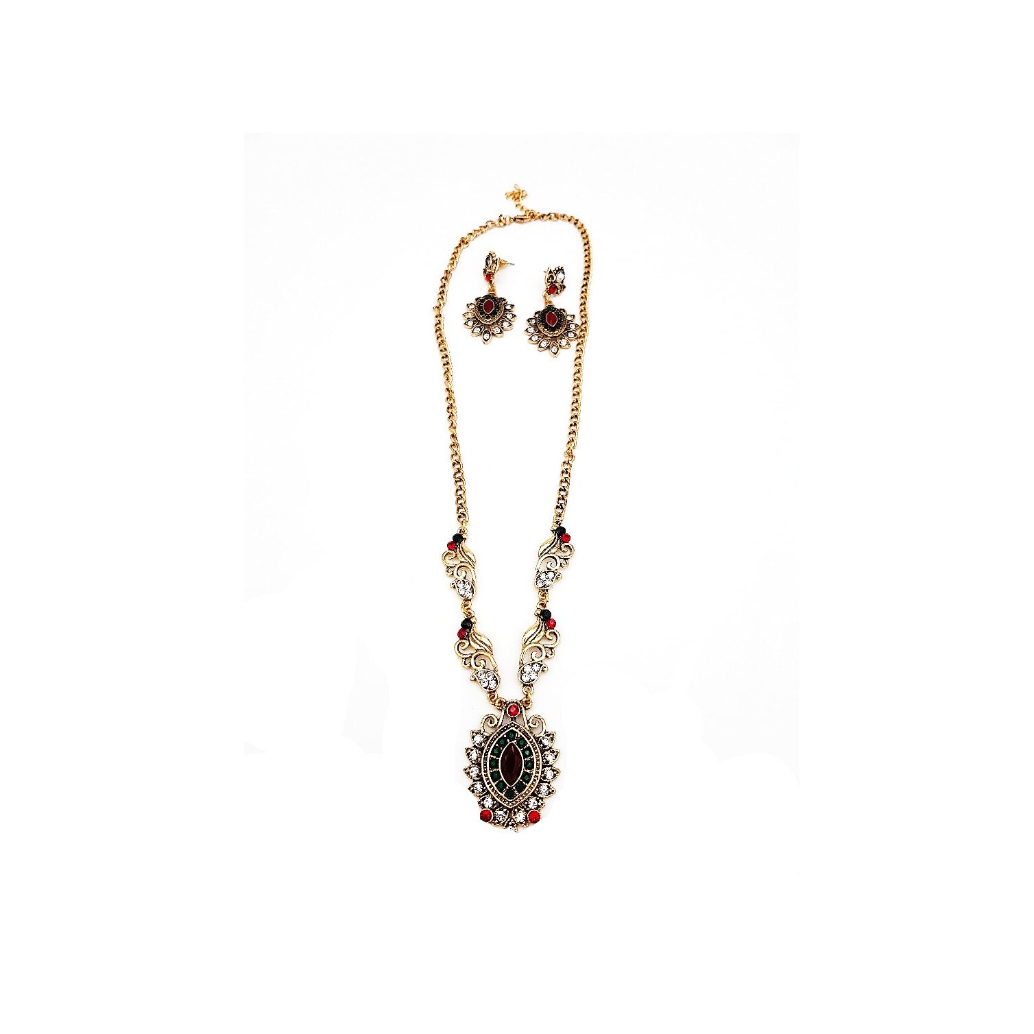 Set cercei si colier ,Multicolor