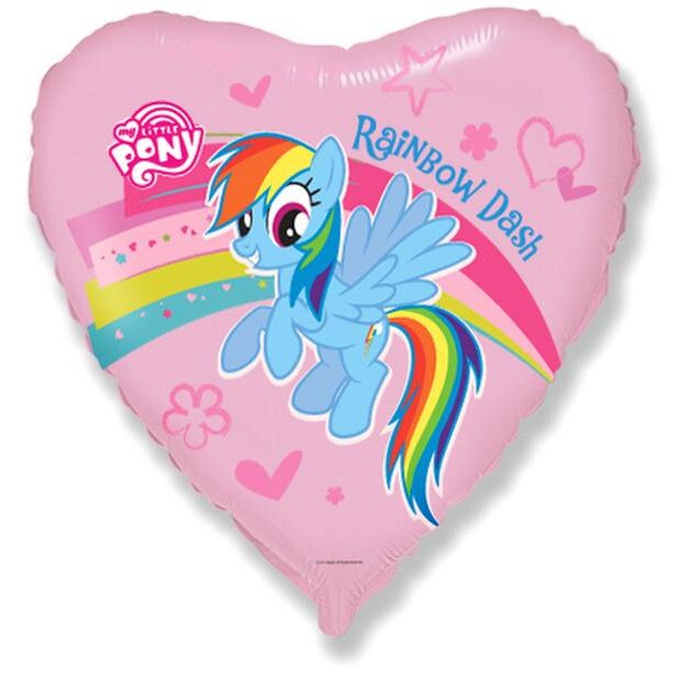Balon folie My little Pony Rainbow, multicolor, 45 cm