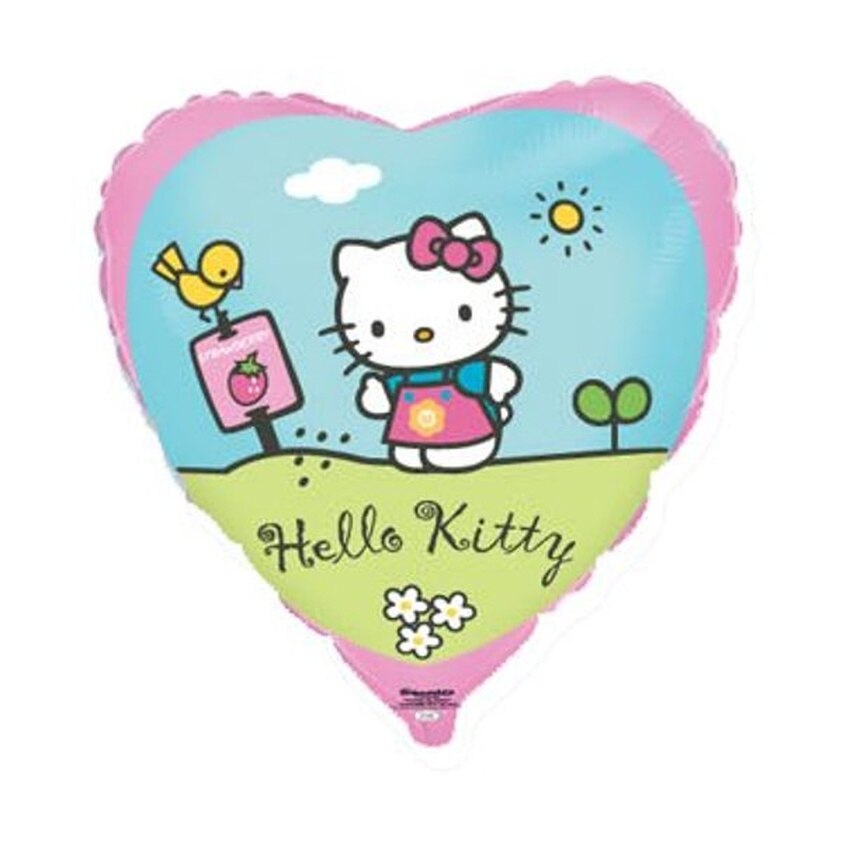 Balon folie Hello Kitty Garden, multicolor, 45 cm