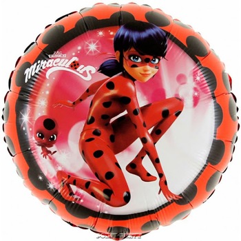 Balon folie Miraculous – Lady Bug, multicolor, 45 cm Balon folie Miraculous – Lady Bug, multicolor, 45 cm