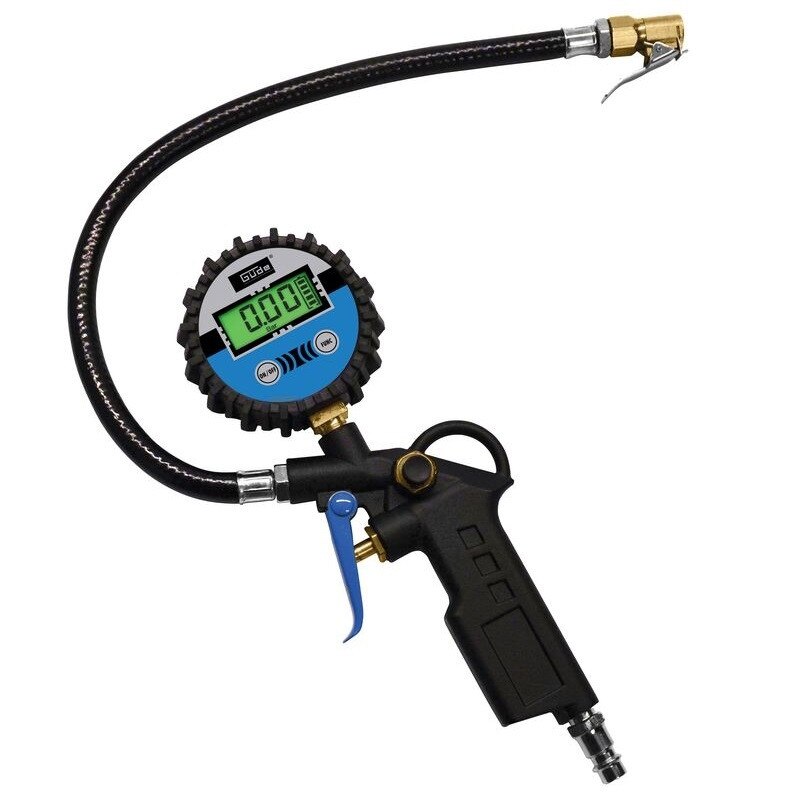 Pistol pentru umflarea anvelopelor cu manometru digital Guede GUDE2823, 12 bari