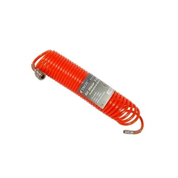 Furtun aer comprimat spiralat Troy T18615, 15 m, 5 mm Furtun aer comprimat spiralat Troy T18615, 15 m, 5 mm