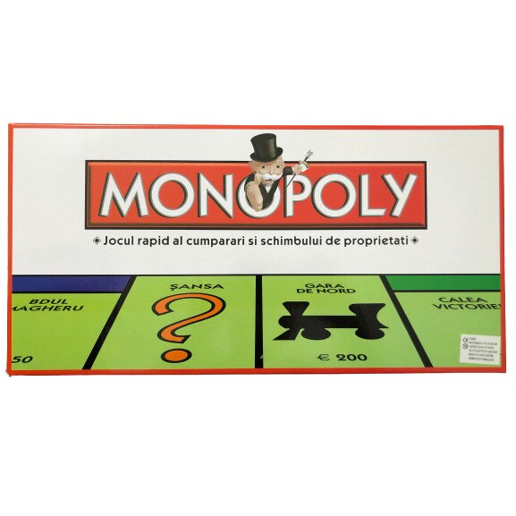 Joc de societate, Monopoly Clasic, limba romana, pentru copii si adulti, + 8 ani