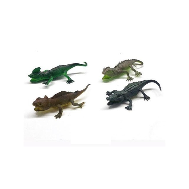 Magic Toys 3555418 Krokodil figura gyíkokkal 4db-os szett
