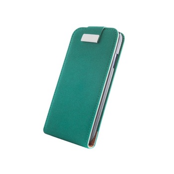 Husa Flip Metal pentru Sony Xperia SP, turcuaz Husa Flip Metal pentru Sony Xperia SP, turcuaz