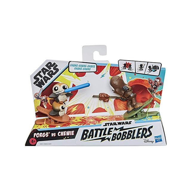 Pack 2 Bonecos Star Wars Battle Bobblers Darth Vader Vs Luke Skywalker - Figuras De Batalha Disney Hasbro E8030 I.273787809