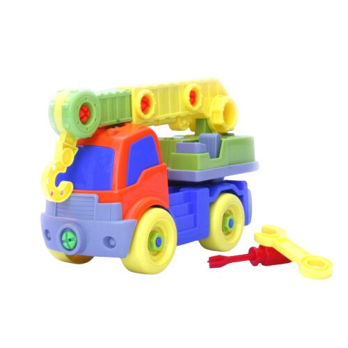 Jucarie demontabila, Camion Macara, pentru copii, + 3 ani