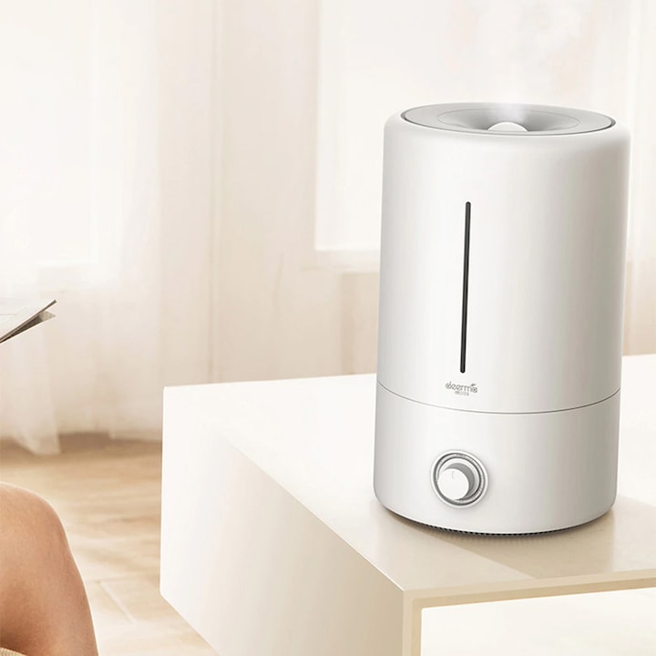Difuzor Aromaterapie Platinet Flame Rezervor 130ML Putere 6.5W + Ulei Esential de Lavanda 10ML Negru