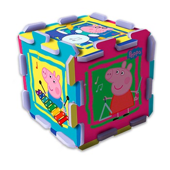 Puzzle Trefl Peppa Pig, covoras din spuma, 8 piese 32*32 cM Puzzle Trefl Peppa Pig, covoras din spuma, 8 piese 32*32 cM
