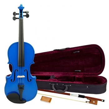 Vioara clasica, lemn, marime 3/4, albastru, toc inclus Vioara clasica, lemn, marime 3/4, albastru, toc inclus