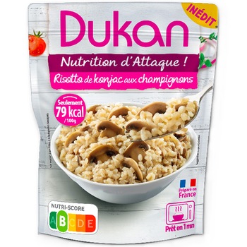 Risotto din konjac cu ciuperci, dieta Dukan, 240g Risotto din konjac cu ciuperci, dieta Dukan, 240g