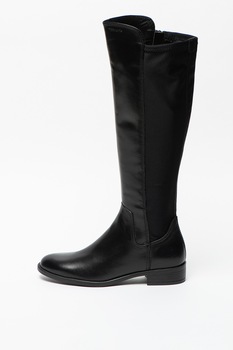 Tamaris, Cizme de piele cu insertii de material textil Tamaris, Cizme de piele cu insertii de material textil