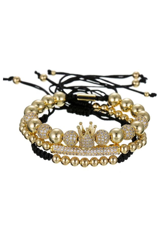 Set 3 Bratari Luxury Gambit, Zzset-54, auriu